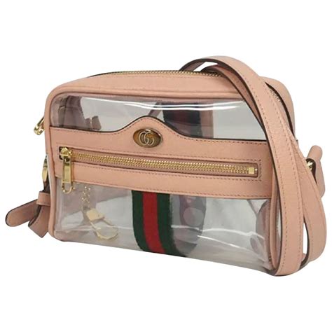 gucci toiletry pouch|Gucci ophidia clear bag.